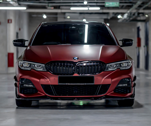 wrap xe, dán đổi màu xe BMW 330i Wrap Satin Dragon Blood