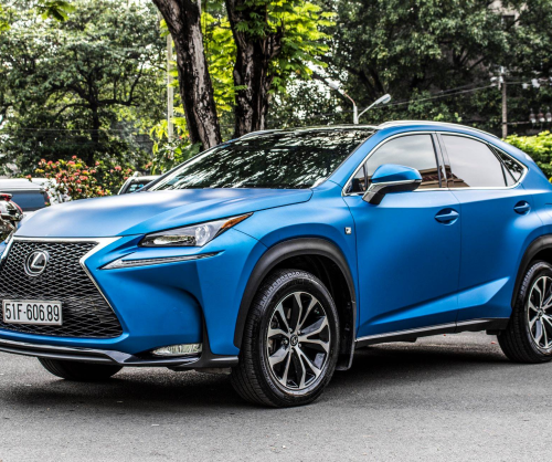 wrap xe - dán đổi màu xe Lexus RX200 wrap matte blue metallic