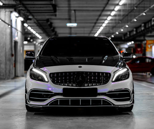 wrap xe - dán đổi màu xe Mercedes A class Wrap Gloss Lavender Pearl