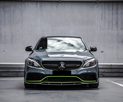 wrap xe - dán đổi màu xe Mercedes C200 Wrap Gloss Amazon Grey