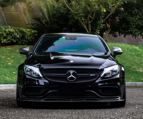 wrap xe - dán đổi màu xe Mercedes C300 Couple Wrap Gloss Black