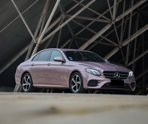 wrap xe, dán đổi màu xe Mercedes E200 wrap gloss iceberry metallic