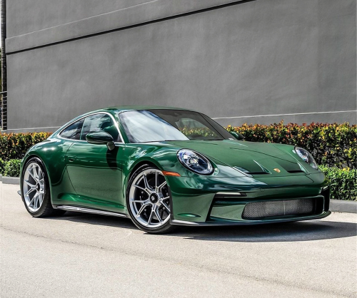 wrap xe, dán đổi màu xe Porsche 911 Wrap Gloss Dark Green
