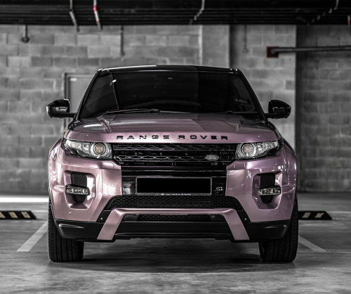 wrap xe, dán đổi màu xeRange Rover Evoque Wrap Gloss Rose Gold Metallic
