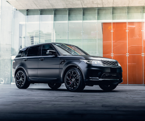 wrap xe, dán đổi màu xe Range Rover Sport wrap matte black
