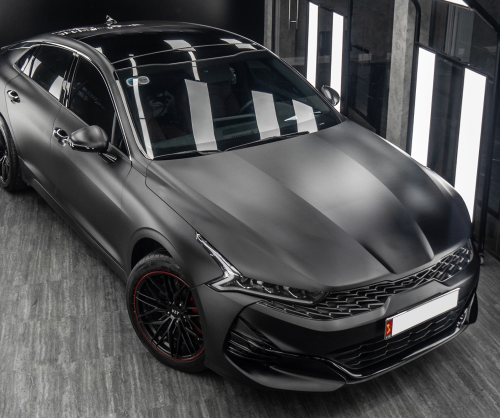 Dán đổi màu xe Kia K5 Matte Black