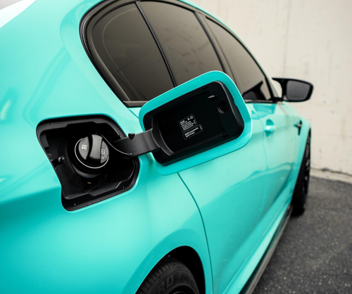 wrap xe, dán đổi màu xe BMW 530i wrap gloss mint