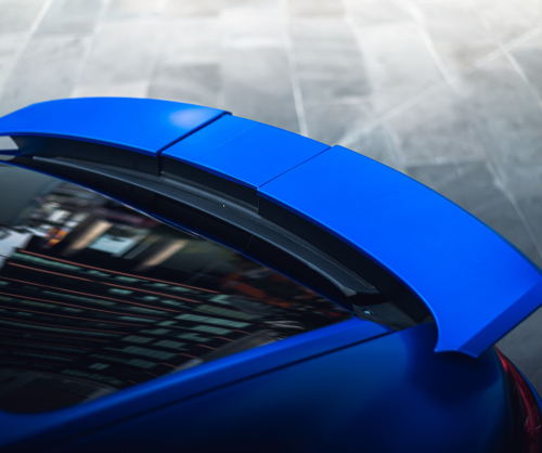 wrap xe, dán đổi màu xe Porsche Panamera Wrap Satin Velvet Blue