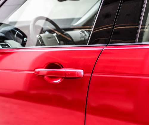 wrap xe, dán đổi màu xe Range Rover Sport wrap gloss candy red