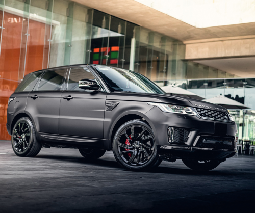 wrap xe, dán đổi màu xe Range Rover Sport wrap matte black