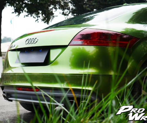 wrap xe, dán đổi màu xe audi tt wrap gloss mamba green  