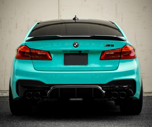 wrap xe, dán đổi màu xe BMW 530i wrap gloss mint
