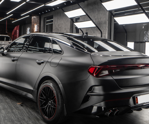 Dán đổi màu xe Kia K5 Matte Black