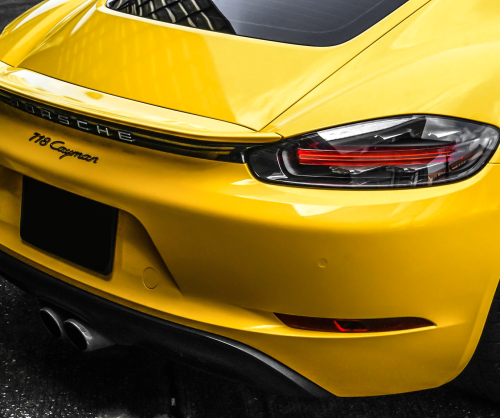 wrap xe, dán đổi màu xe Porsche 718 wrap gloss sun flower