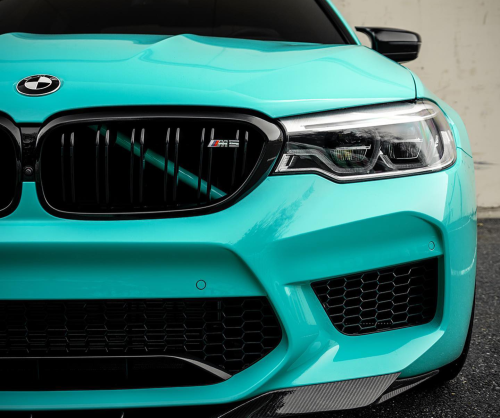 wrap xe, dán đổi màu xe BMW 530i wrap gloss mint