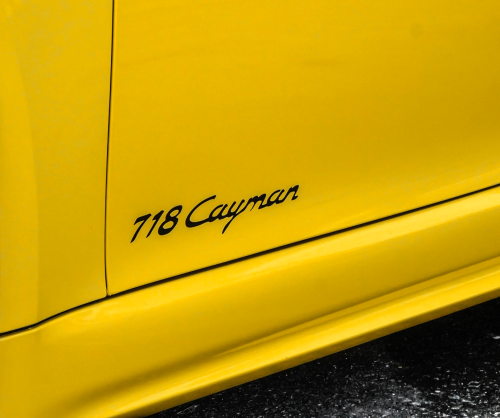 wrap xe, dán đổi màu xe Porsche 718 wrap gloss sun flower