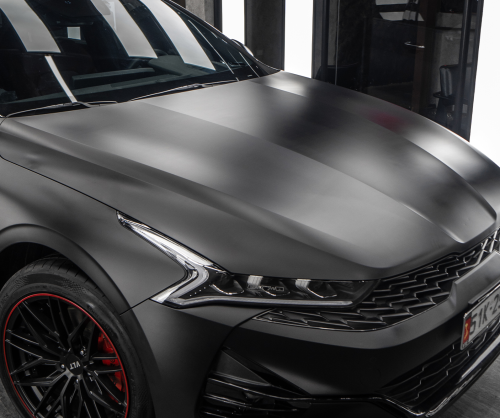Dán đổi màu xe Kia K5 Matte Black