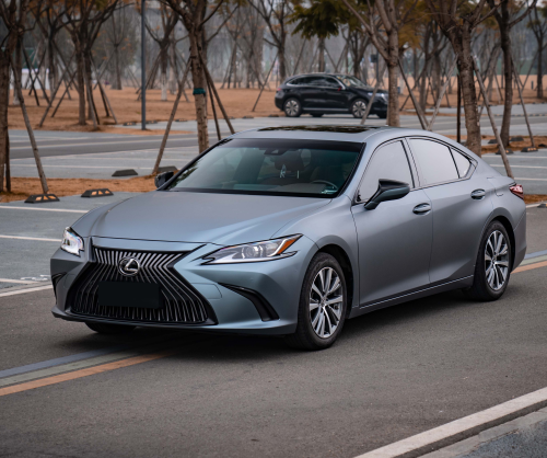 wrap xe - dán đổi màu xe Lexus Es200 wrap matte blue grey 