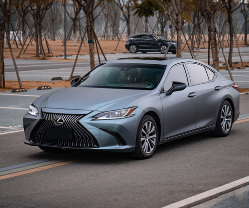 wrap xe - dán đổi màu xe Lexus Es200 wrap matte blue grey 