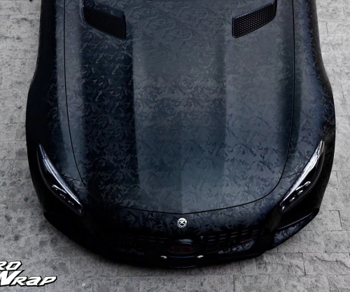 wrap xe - dán đổi màu xe mercedes amg gt wrap shadow black