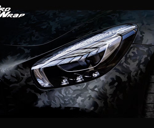 wrap xe - dán đổi màu xe mercedes amg gt wrap shadow black