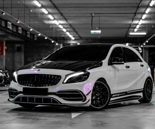 wrap xe - dán đổi màu xe Mercedes A class Wrap Gloss Lavender Pearl