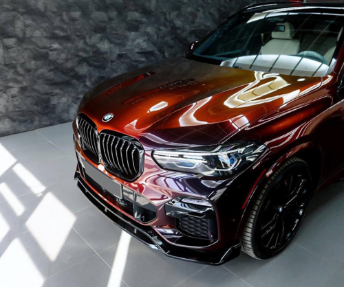 wrap xe - dán đổi màu xe BMW X5 Wrap Gloss Madeira Red