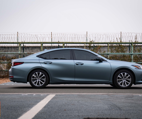 wrap xe - dán đổi màu xe Lexus Es200 wrap matte blue grey 