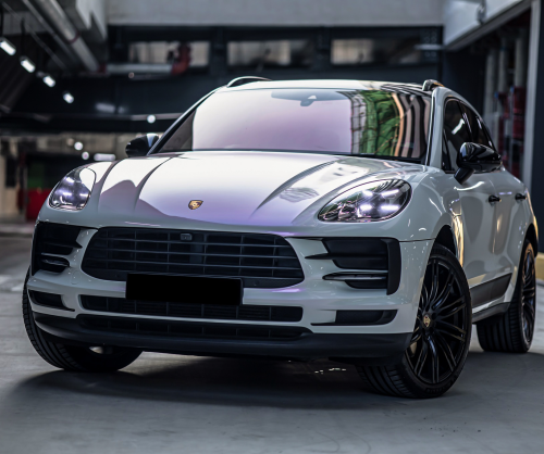 wrap xe, dán đổi màu xe Porsche Macan Wrap Gloss Fantastic Purple