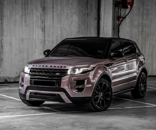 wrap xe, dán đổi màu xeRange Rover Evoque Wrap Gloss Rose Gold Metallic