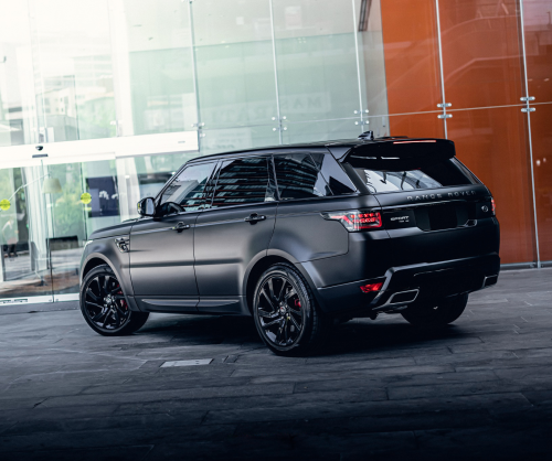 wrap xe, dán đổi màu xe Range Rover Sport wrap matte black