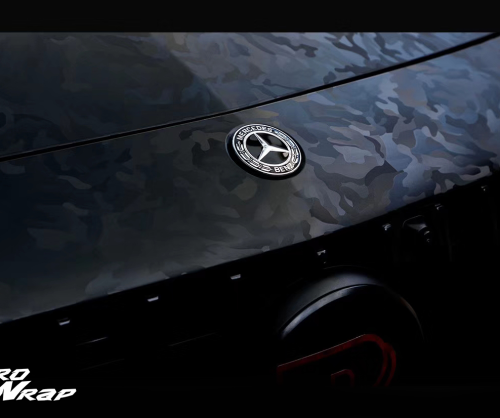 wrap xe - dán đổi màu xe mercedes amg gt wrap shadow black