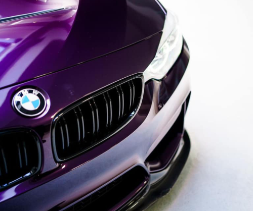 wrap xe, dán đổi màu xe bmw m3 wrap gloss dark violet