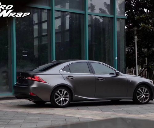 wrap xe - dán đổi màu xe lexus rc wrap matte dark grey metallic