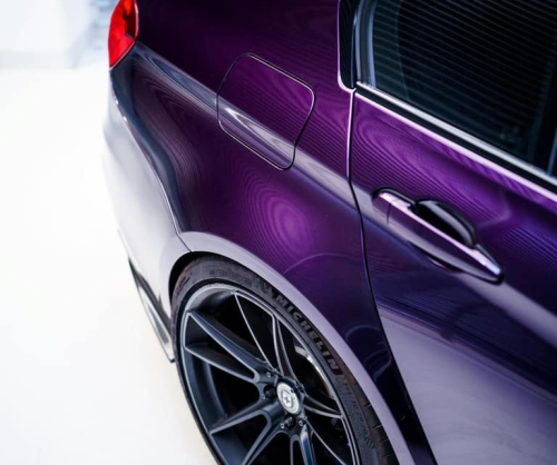wrap xe, dán đổi màu xe bmw m3 wrap gloss dark violet