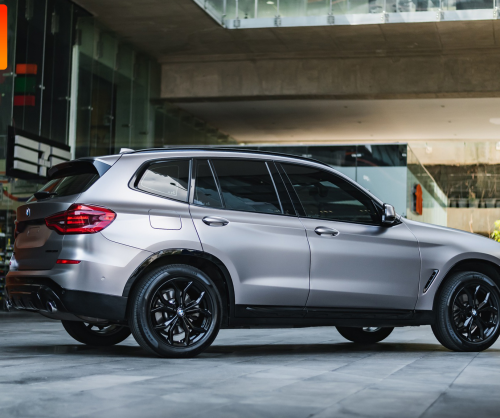 wrap xe - dán đổi màu xe BMW X3 wrap satin titanium gray
