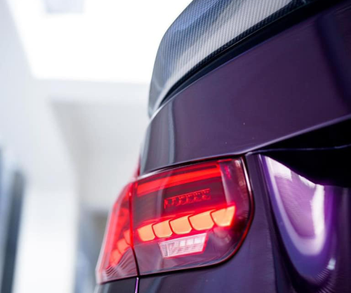 wrap xe, dán đổi màu xe bmw m3 wrap gloss dark violet