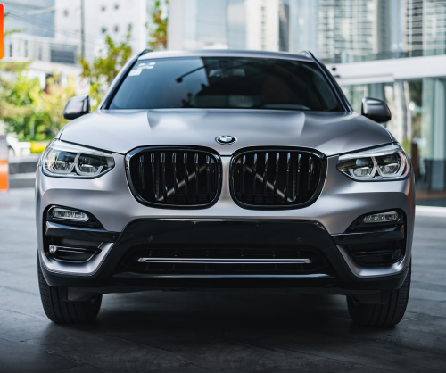 wrap xe - dán đổi màu xe BMW X3 wrap satin titanium gray