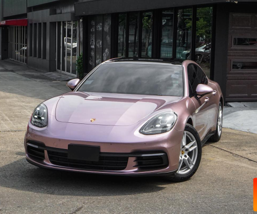 wrap xe, dán đổi màu xe Porsche Panamera wrap gloss ice berry metallic