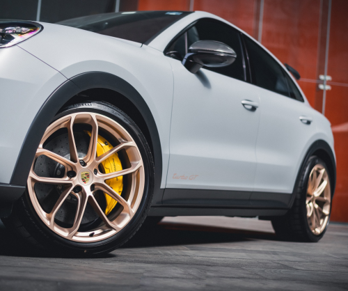 wrap xe, dán đổi màu xe Porsche Cayenne wrap matte nardo gray