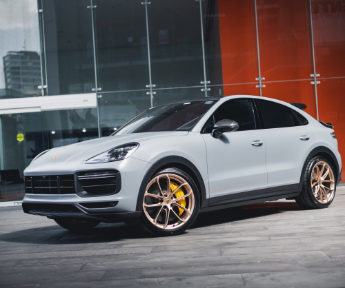 wrap xe, dán đổi màu xe Porsche Cayenne wrap matte nardo gray