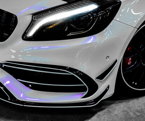 wrap xe - dán đổi màu xe Mercedes A class Wrap Gloss Lavender Pearl