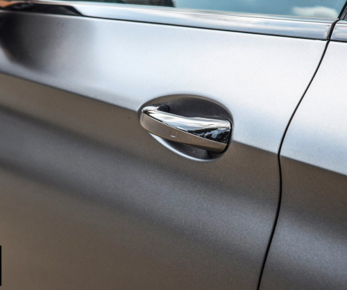 wrap xe - dán đổi màu xe Mercedes C Couple wrap matte dark grey metallic