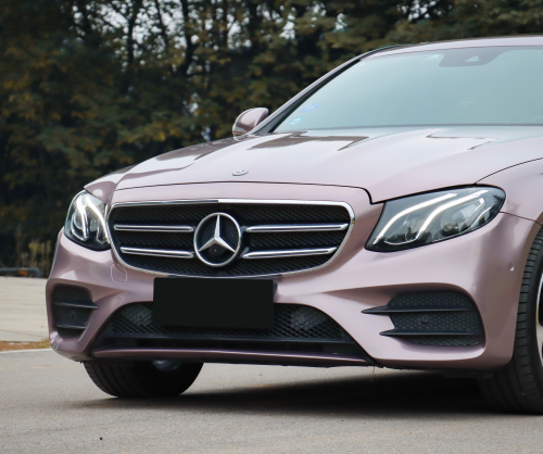 wrap xe, dán đổi màu xe Mercedes E200 wrap gloss iceberry metallic