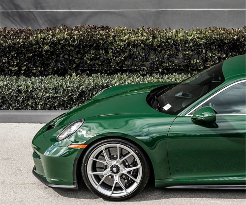 wrap xe, dán đổi màu xe Porsche 911 Wrap Gloss Dark Green