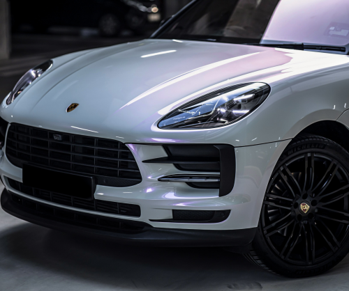 wrap xe, dán đổi màu xe Porsche Macan Wrap Gloss Fantastic Purple