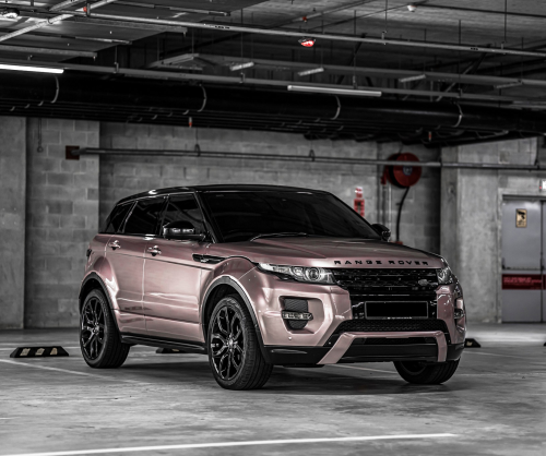 wrap xe, dán đổi màu xeRange Rover Evoque Wrap Gloss Rose Gold Metallic
