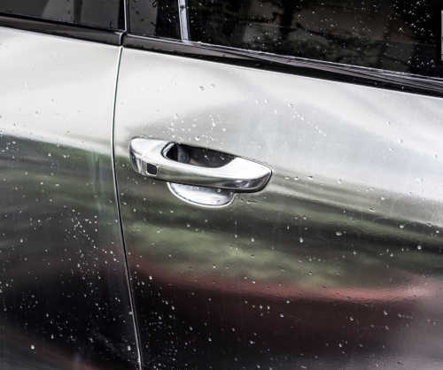 wrap xe, dán đổi màu xe Porsche Cayenne wrap Chrome Silver