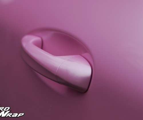 Mercedes E200 Coupe wrap Pink Metallic