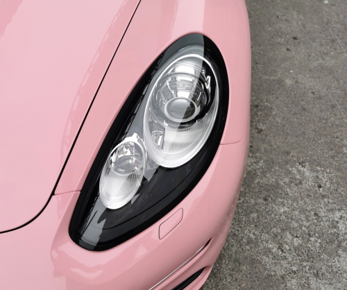 wrap xe, dán đổi màu xe Porsche Panamera wrap gloss pastel pink